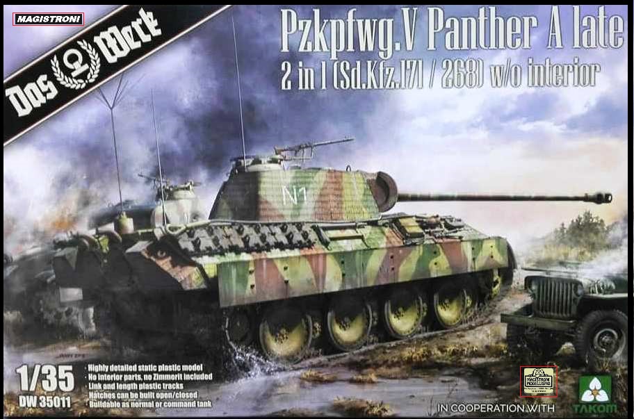 PANTHER A LATE 2in 1 German Battle Tank WW2