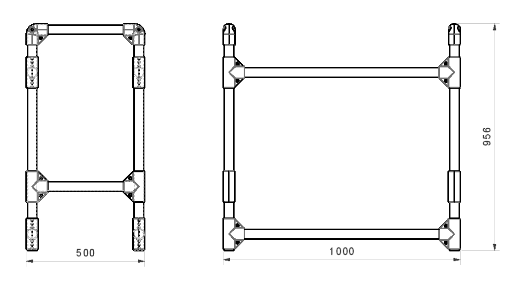 PRATICO "T" particolare sistema scaffalatura modulare (017SC)