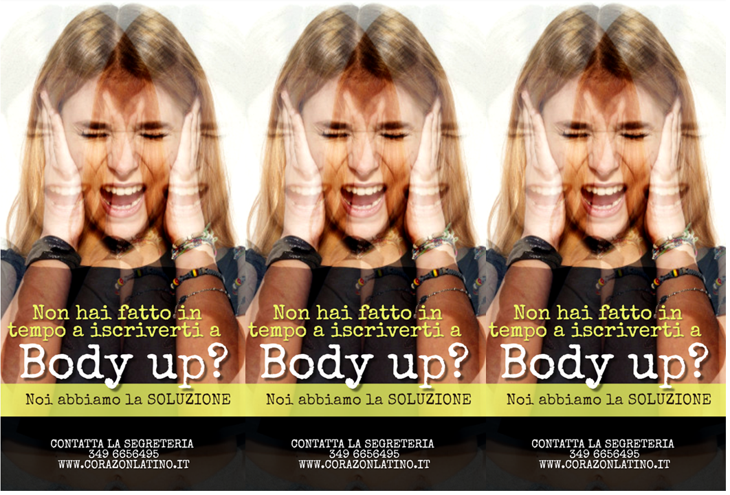 Nuovo corso di Body Up mercoledì e venerdì ore 21:00 tel. 349 6656495 Corazòn Latino