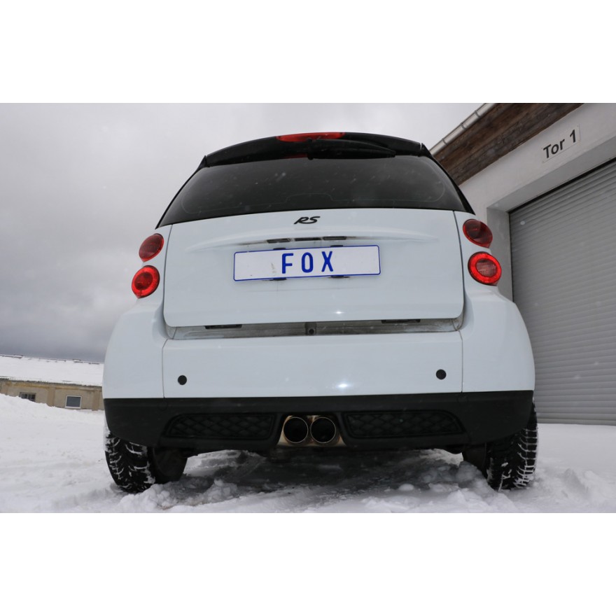 Smart Fortwo Coupe 451 con Brabus Bumper Final Silencen Center - 2x