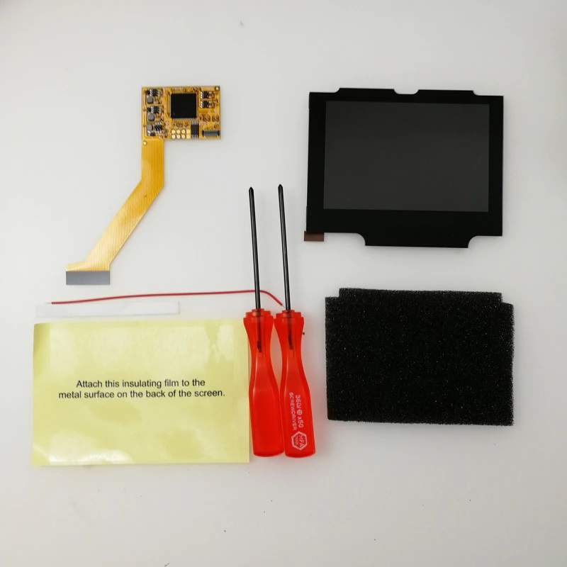 MONTAGGIO LCD IPS V2 GBA SP CON REGOLAZIONE COLORI SPEDIZIONE INCLUSA