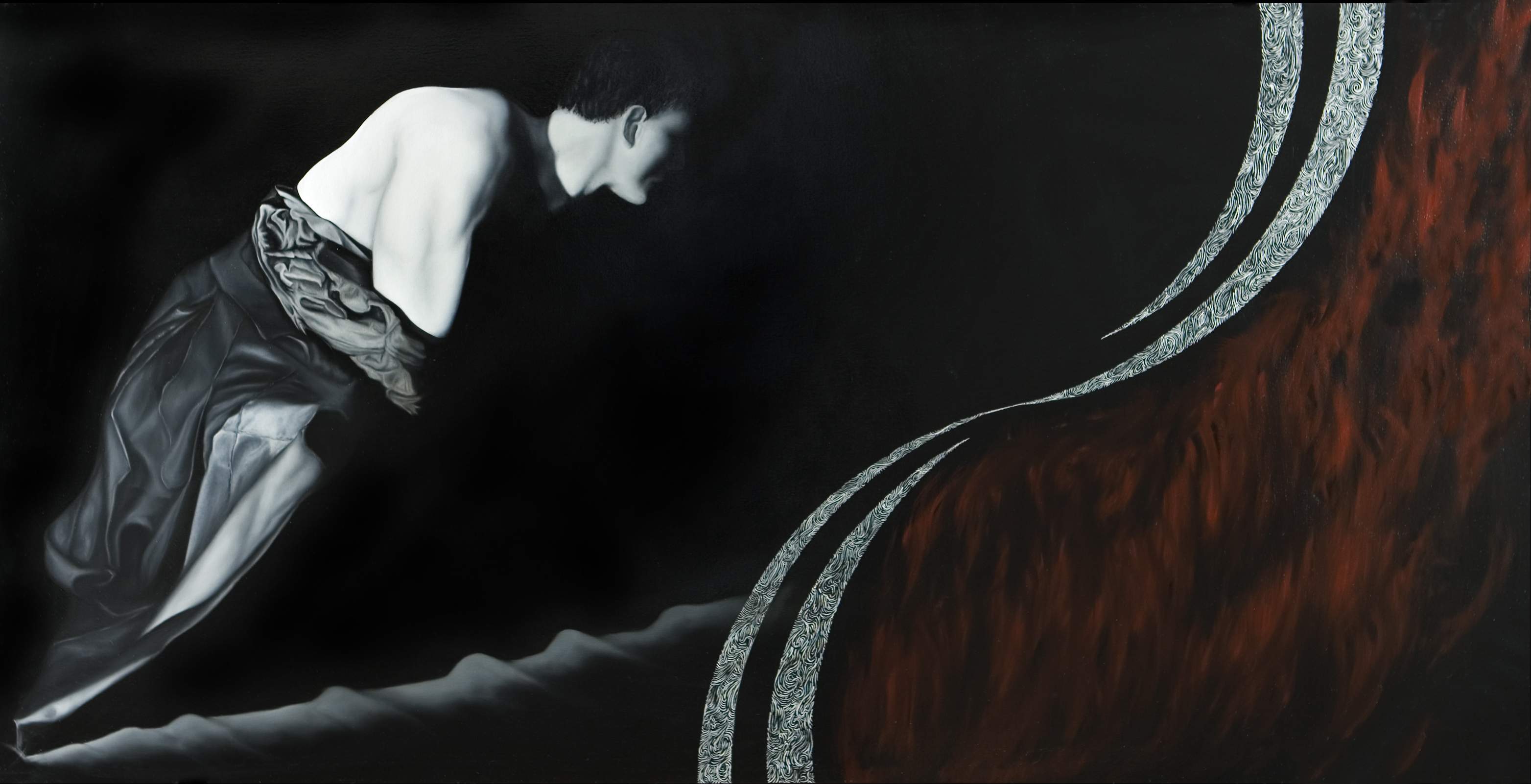 2008, oil on canvas, 70 x 140 cm
