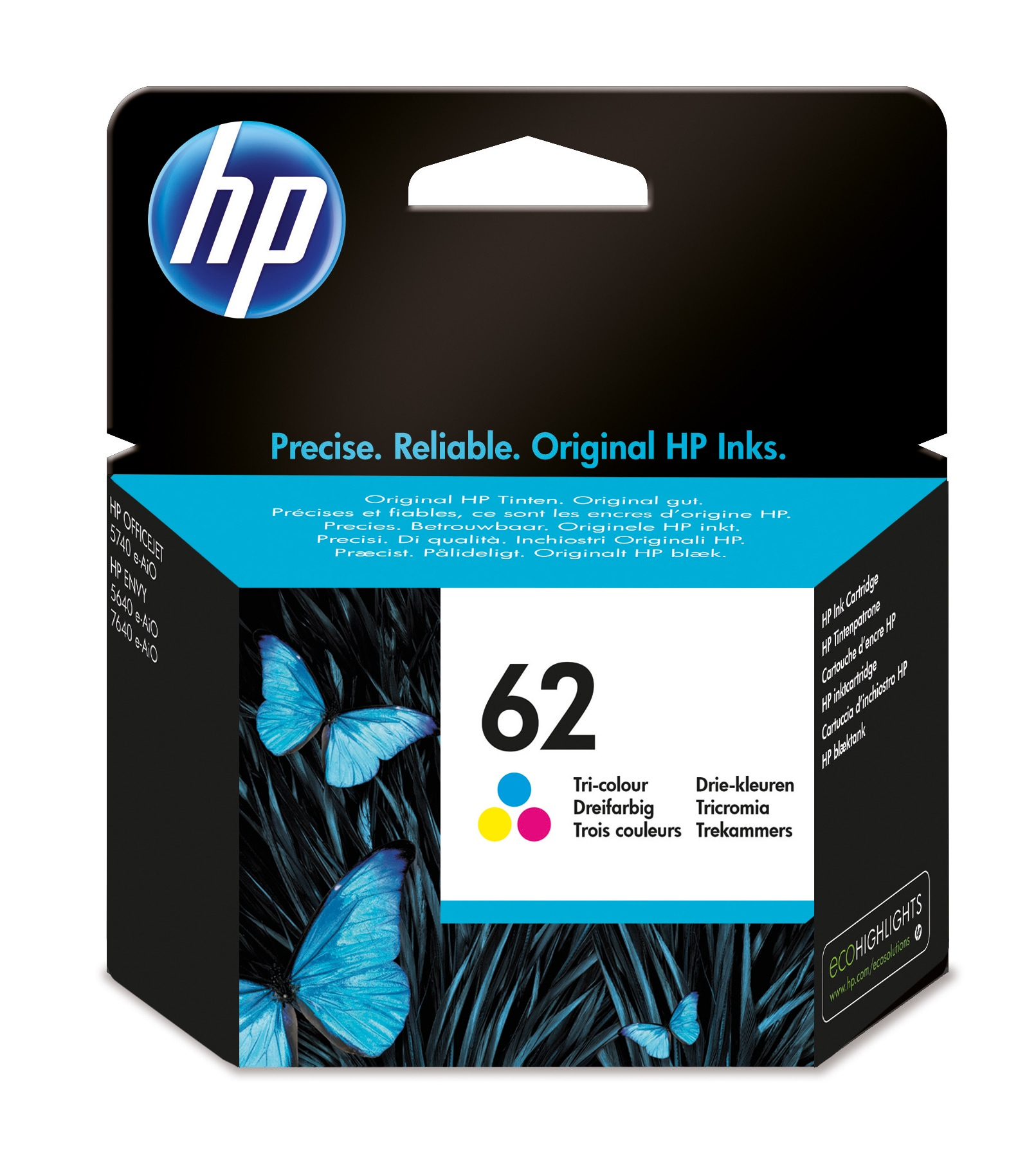 INK HP 62 C2P06AE CMY OFFICEJET 5745 165 PAG