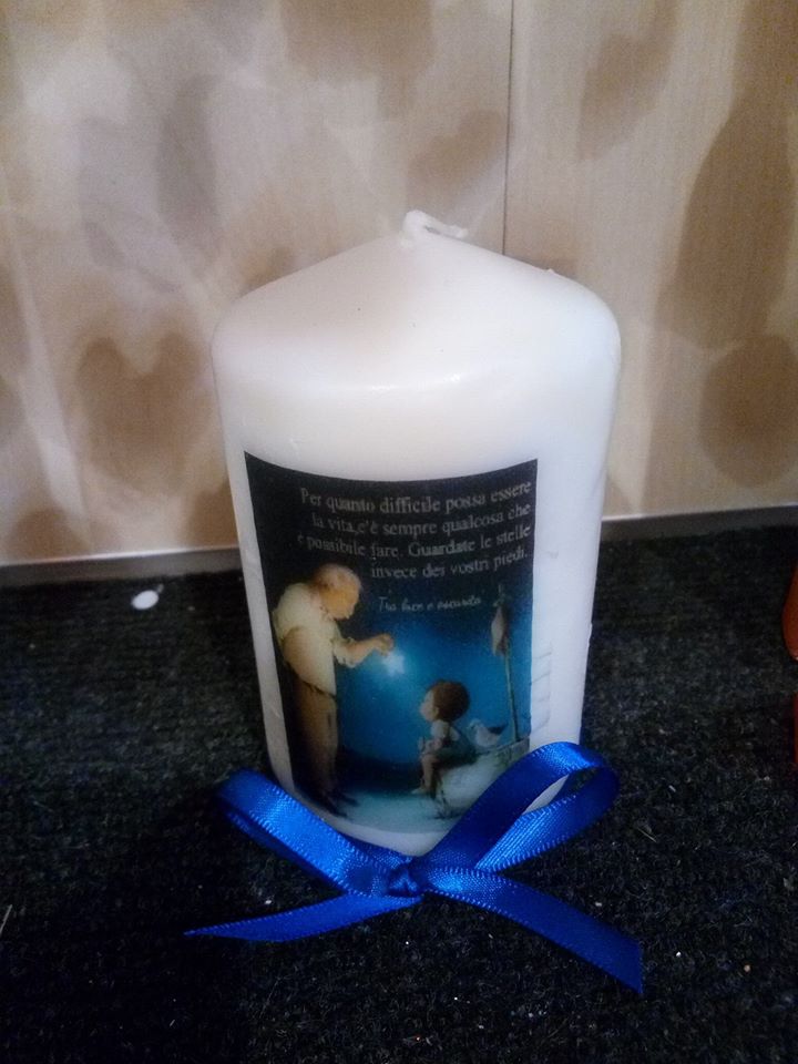 candela personalizzata  personalizzata