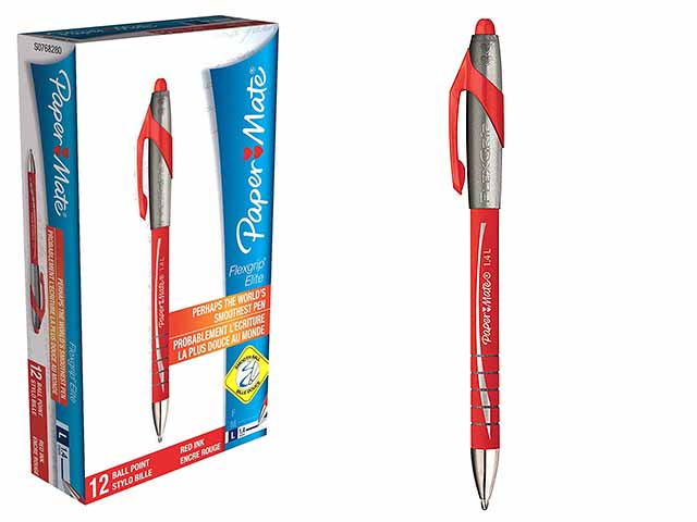 PAPERMATE FLEXGRIP ELITE PENNA A SCATTO TRATTO 1.4MM ROSSA