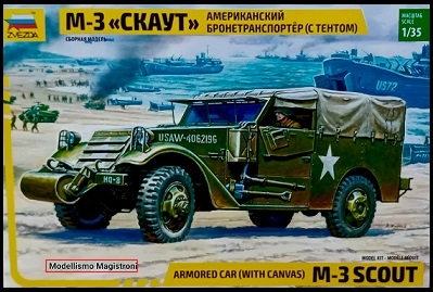 ARMOURED CAR M3 SCOUT (With Canavas)