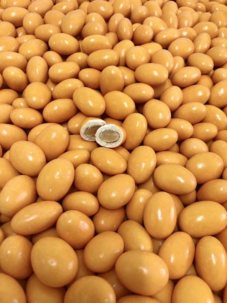 Scatola da 1 chilogrammo di confetti alla crema Arancia