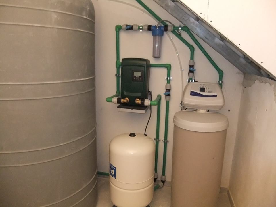 Impianto trattamento acqua con filtrazione e addolcimento con addolcitore North Star