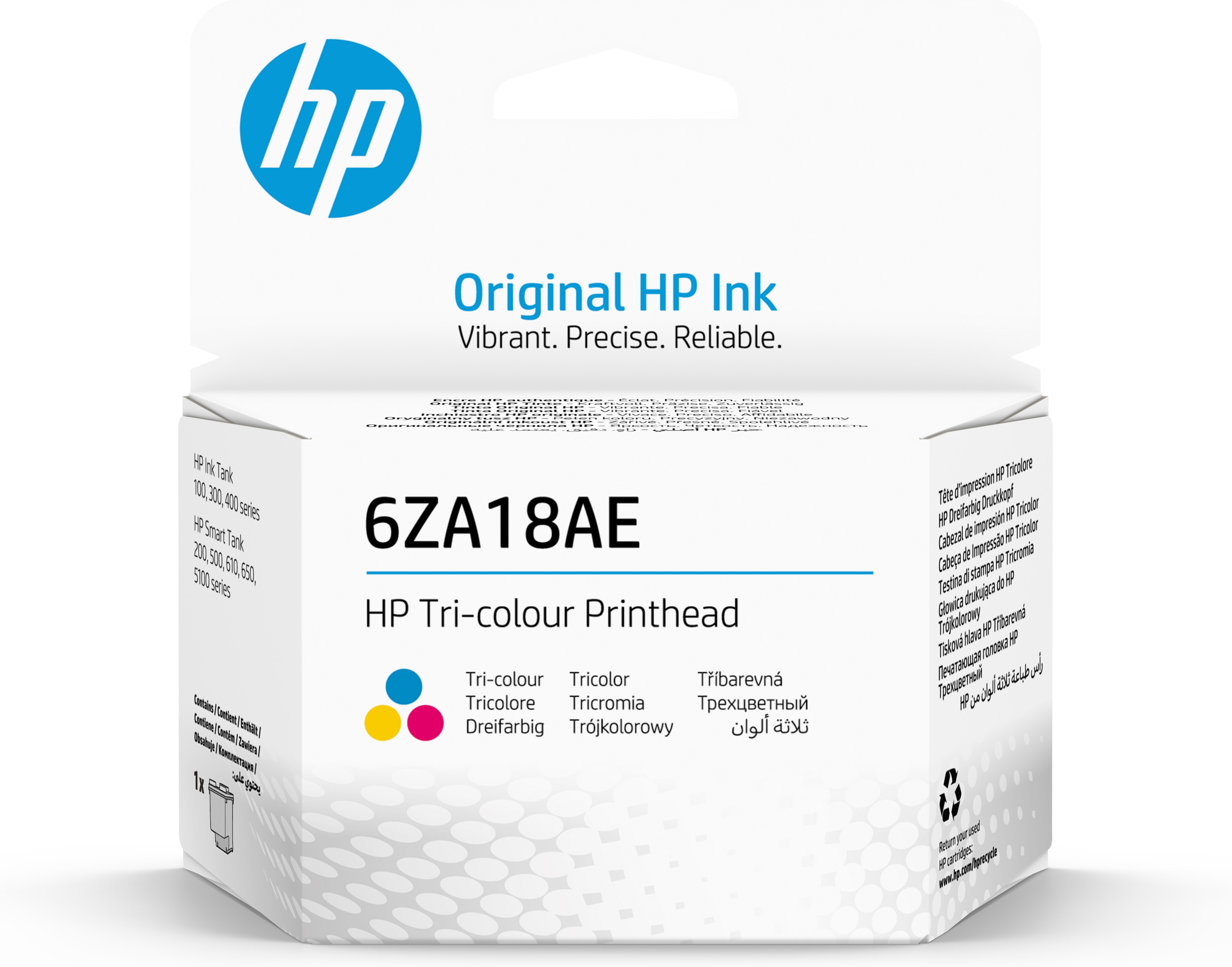 INK HP 6ZA18AE TESTINA CIANO-MAGENT A-GIALLO