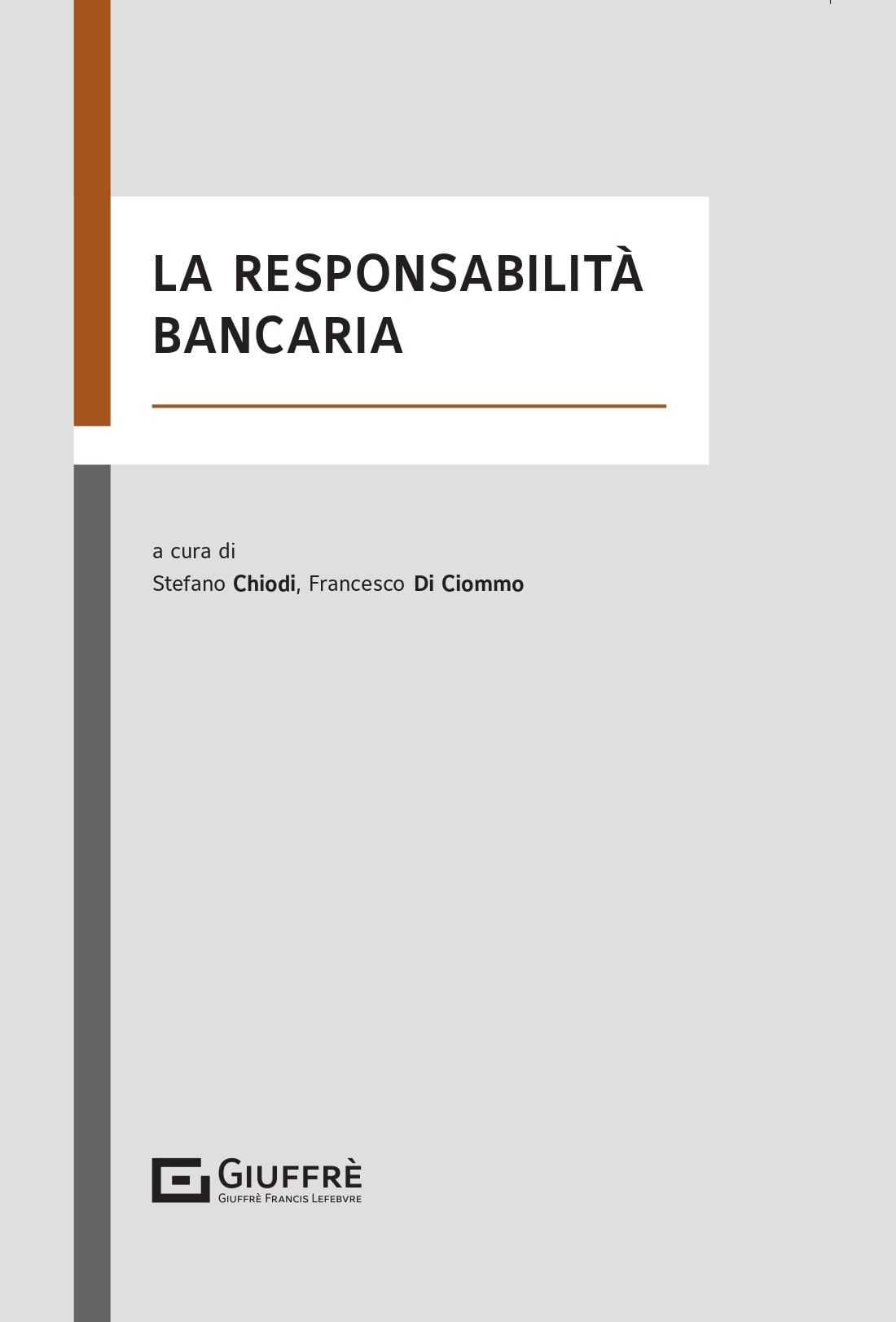 VOLUME: RESPONSABILITA' BANCARIA Stefano Chiodi