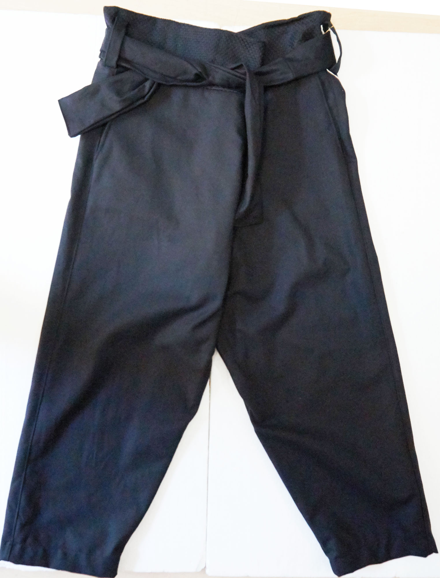 pantaloni taglia unica con lacci in cotone biologico