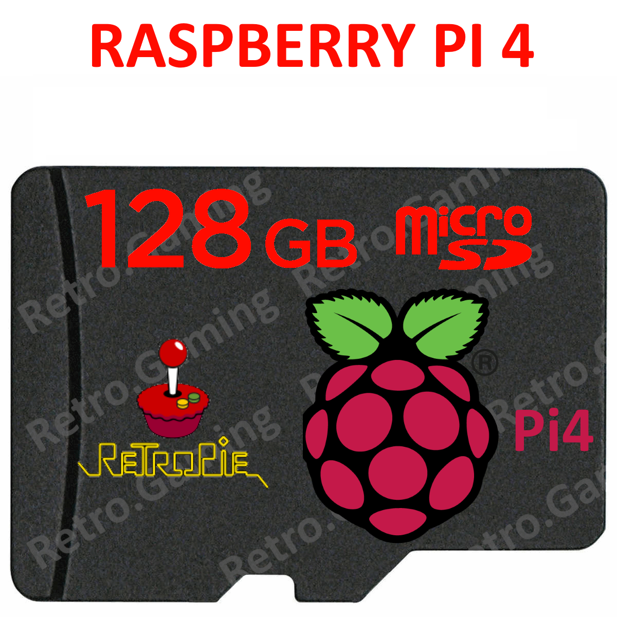 Micro SD 128GB per Raspberry pi 4/400 [Retropie] + Manuale PDF