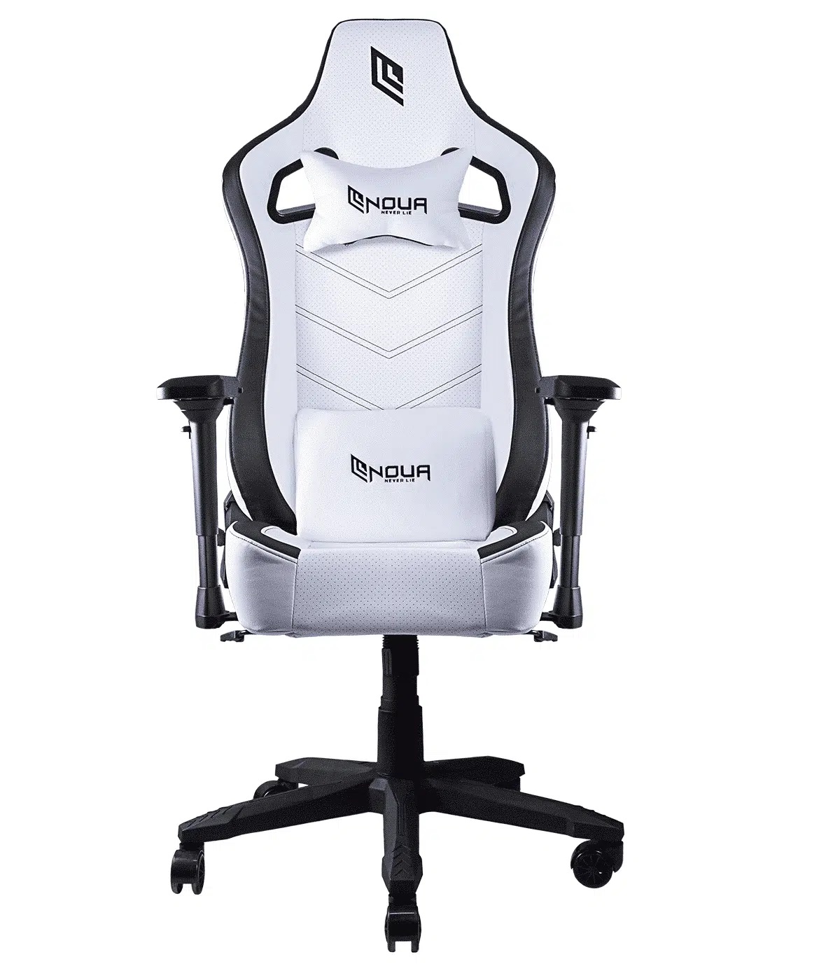 POLTRONA GAMING NOUA LOU L7 WHITE/ BLACK BRACCIOLI 4D SCHIEN.INCLINABI