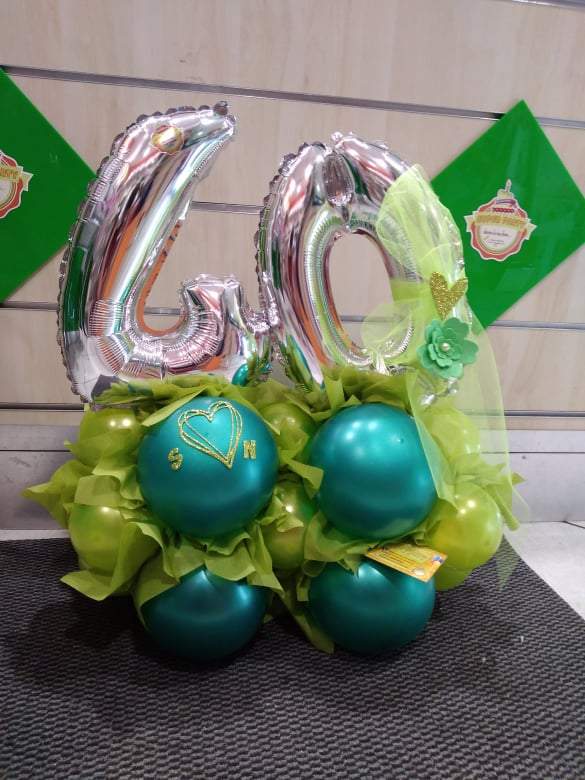 pallone 40 anni verde
