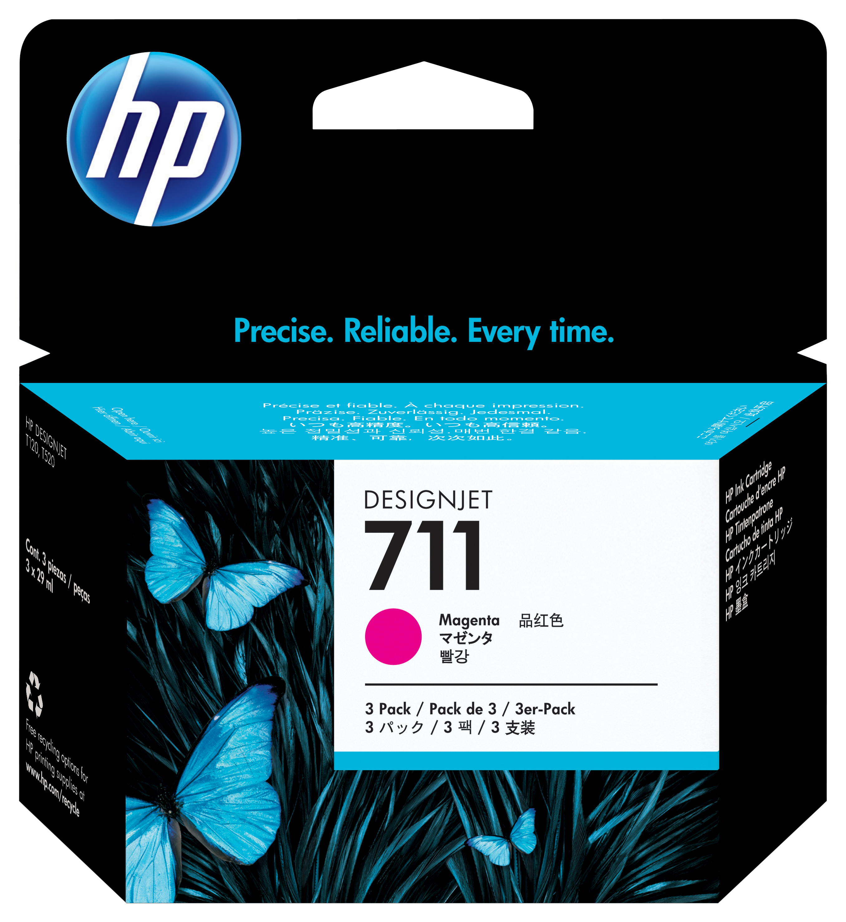 INK HP N711 MAGENTA 29ML 3PZ