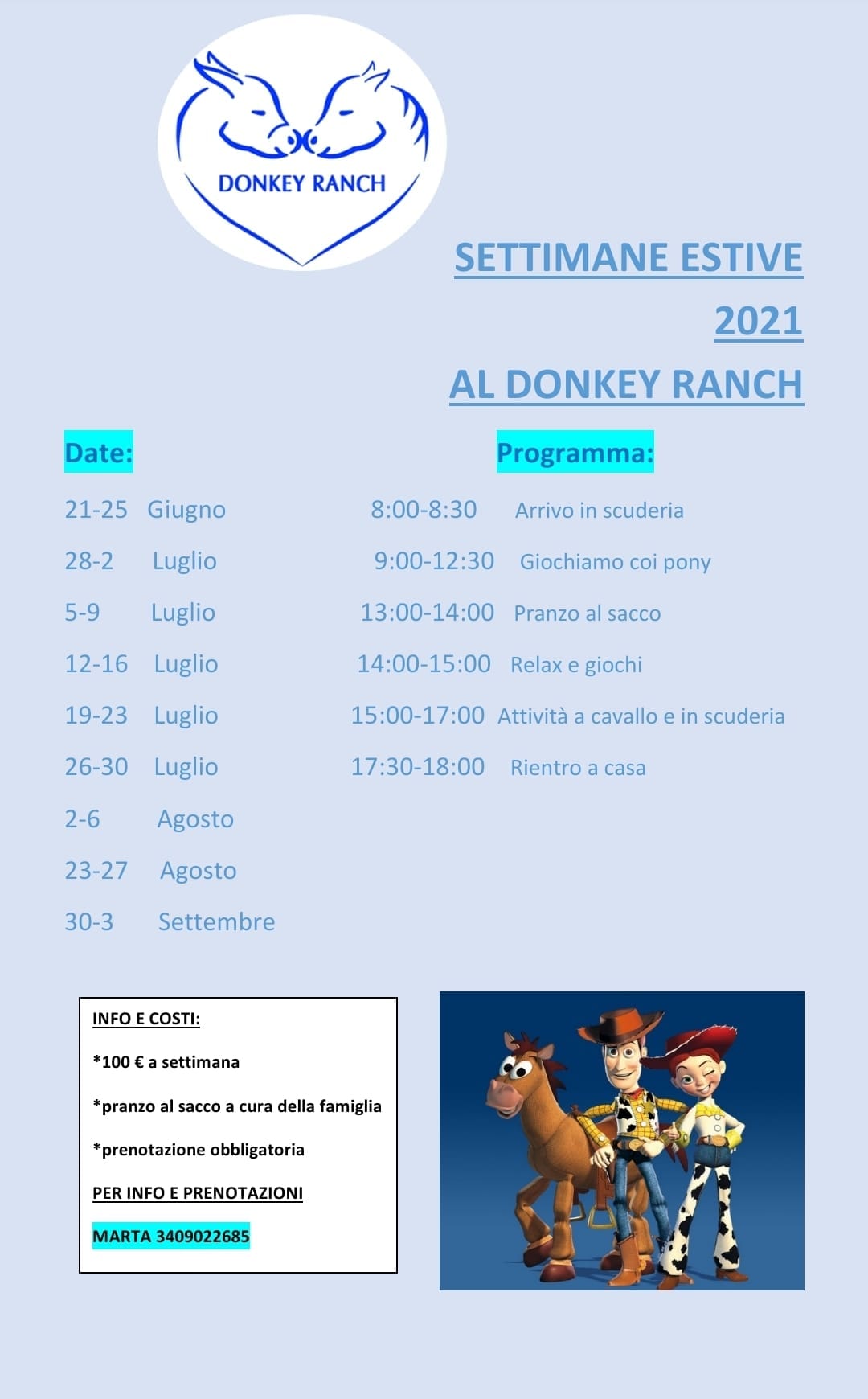 Estate 2021 al Donkey Ranch