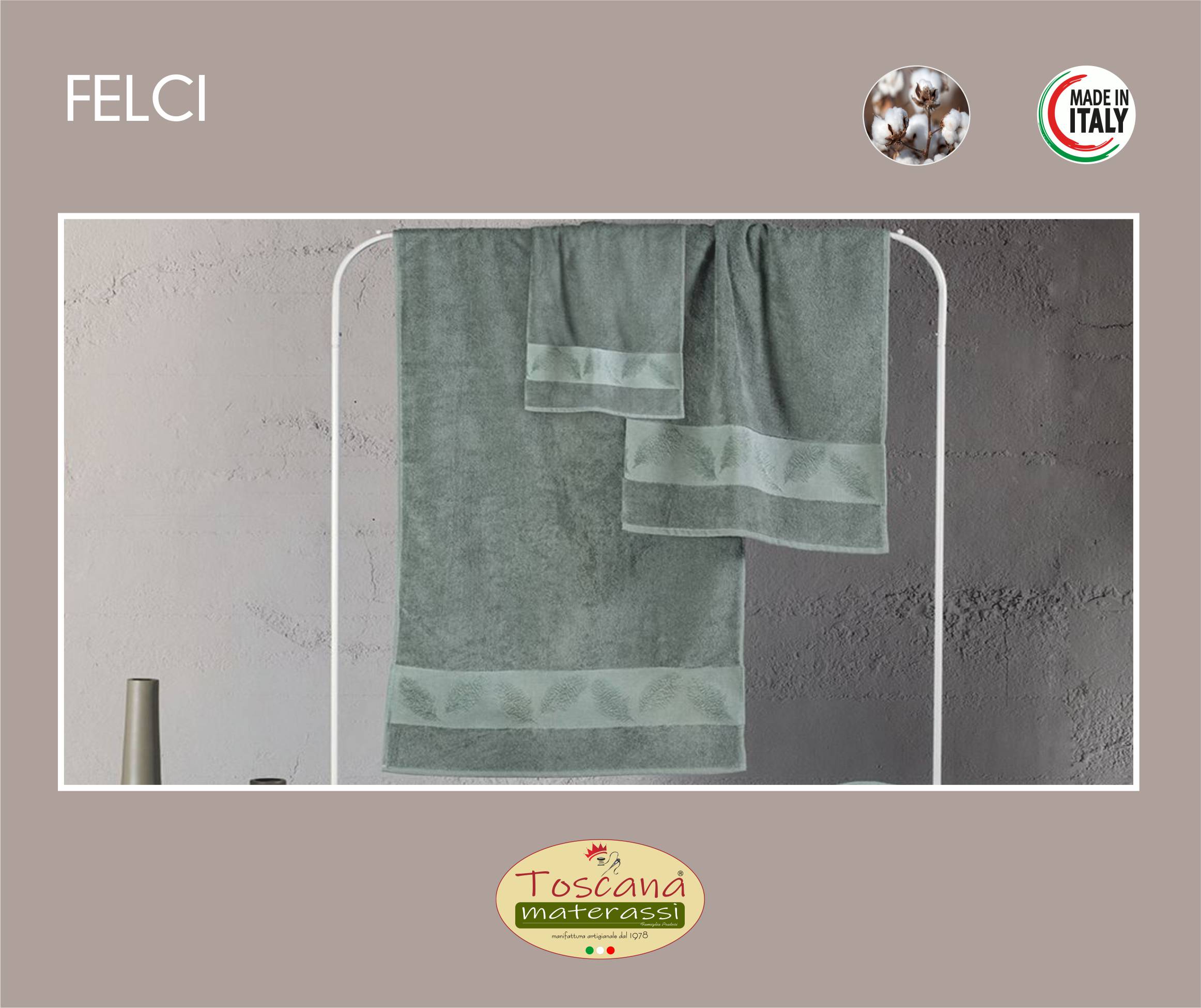 FELCI bath towel in 100% pure cotton terry