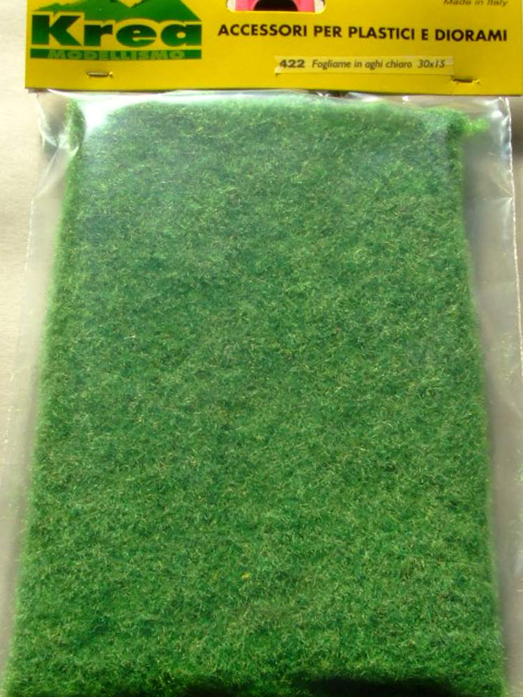 Manto erboso in fili d'erba per plastico o diorama mm3 cm.30x15 - Krea 422