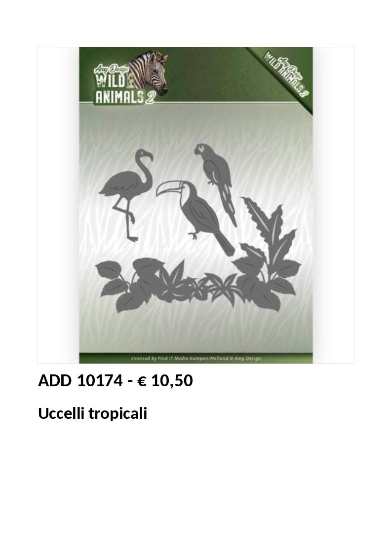Fustelle animali - ADD10174 uccelli tropicali