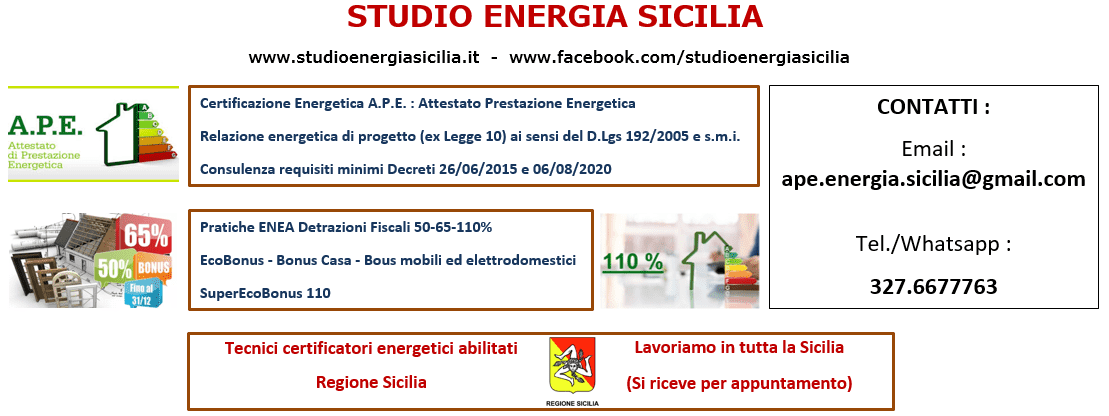 certificazione energetica ape sicilia