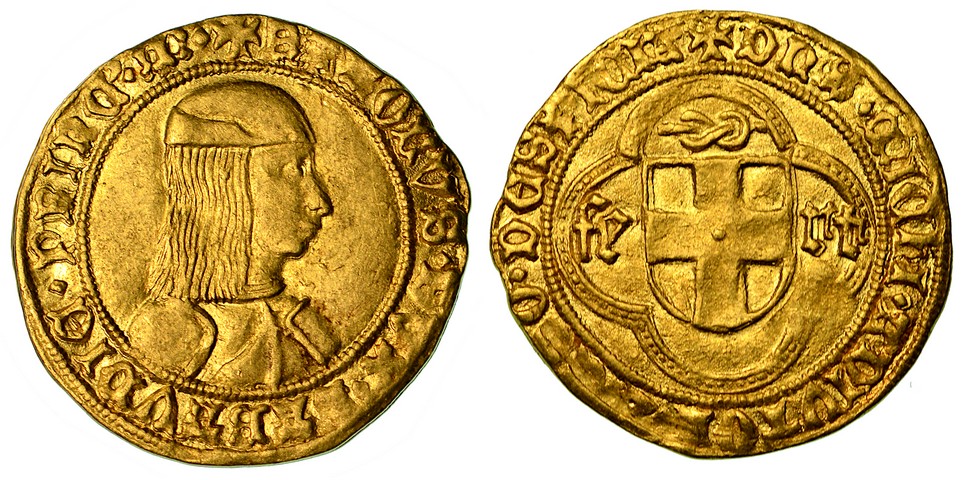 CARLO I. Il Guerriero (1482-1490). Ducato d'oro (IV tipo).  q.SPL