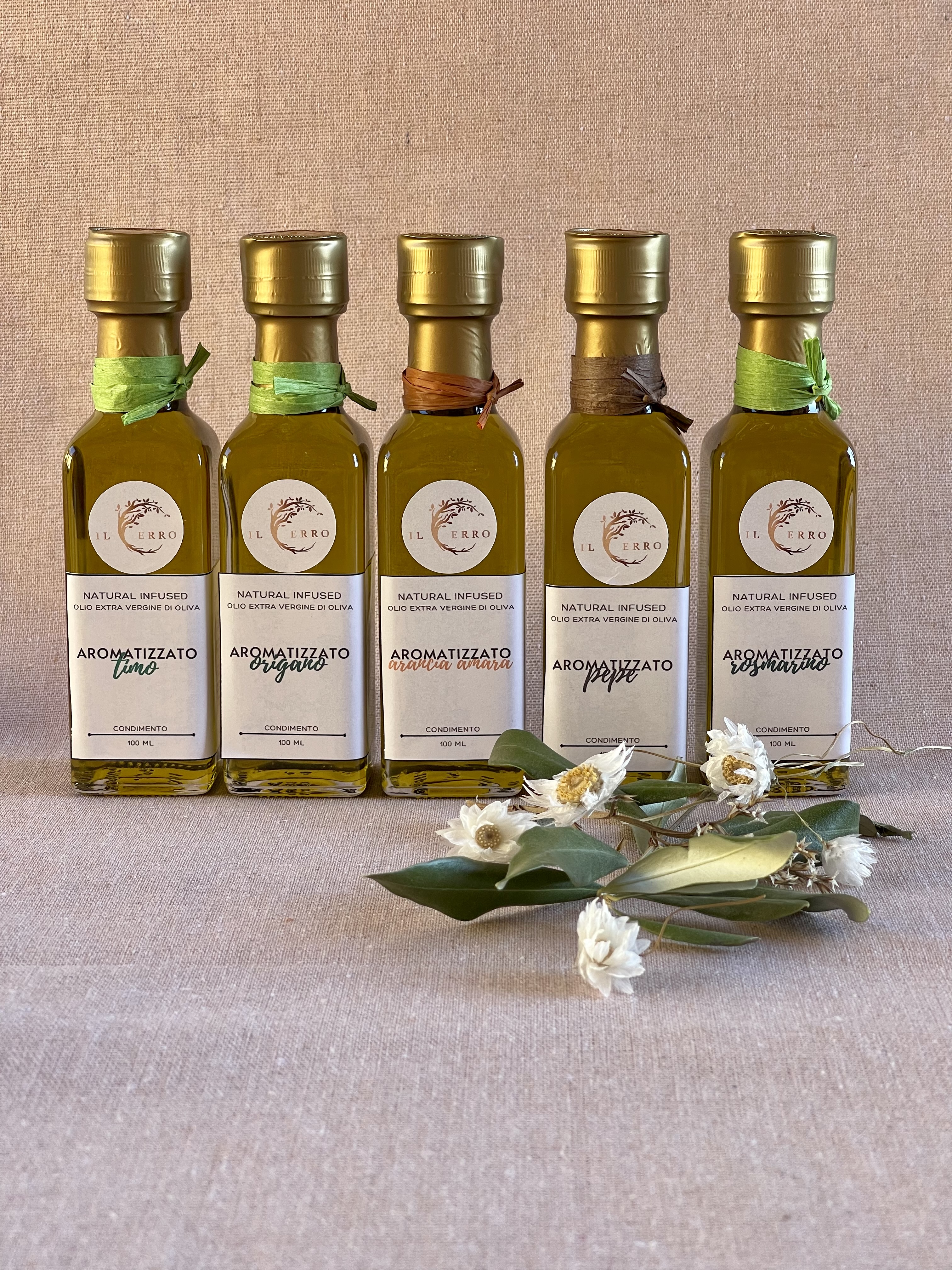 Originali bottiglie in ceramica per l'olio d'oliva di qualità Made in Italy
