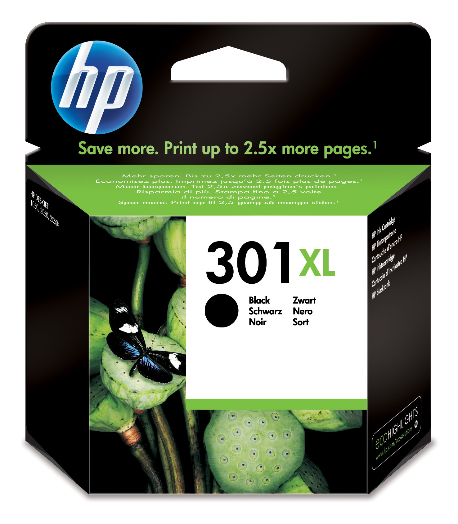 INK HP 301XL CH563EE K DJ1050 DJ2050 DJ2050S 8 ML