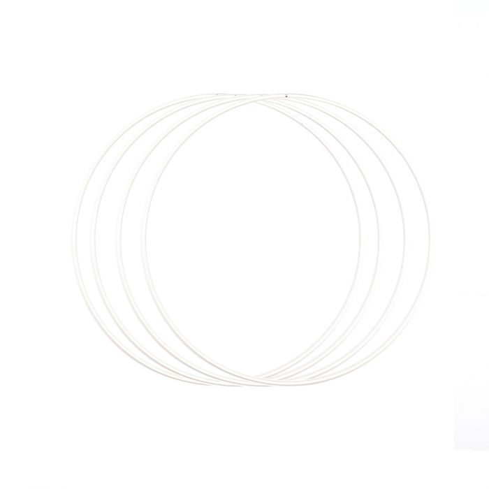 Anello di metallo Ø25cm 3mm bianco