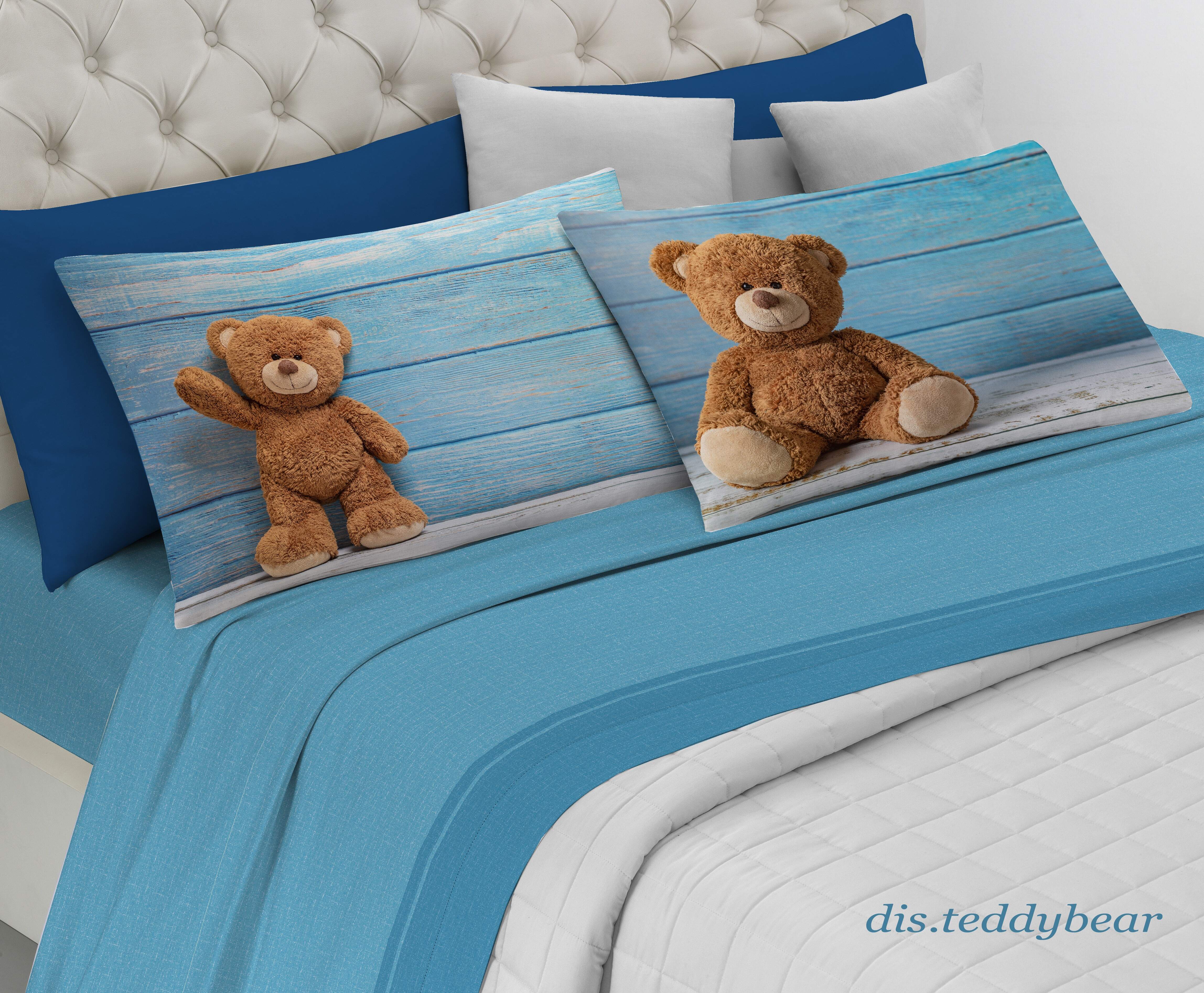 Completo letto lenzuola matrimoniale Teddy Bear Spin off