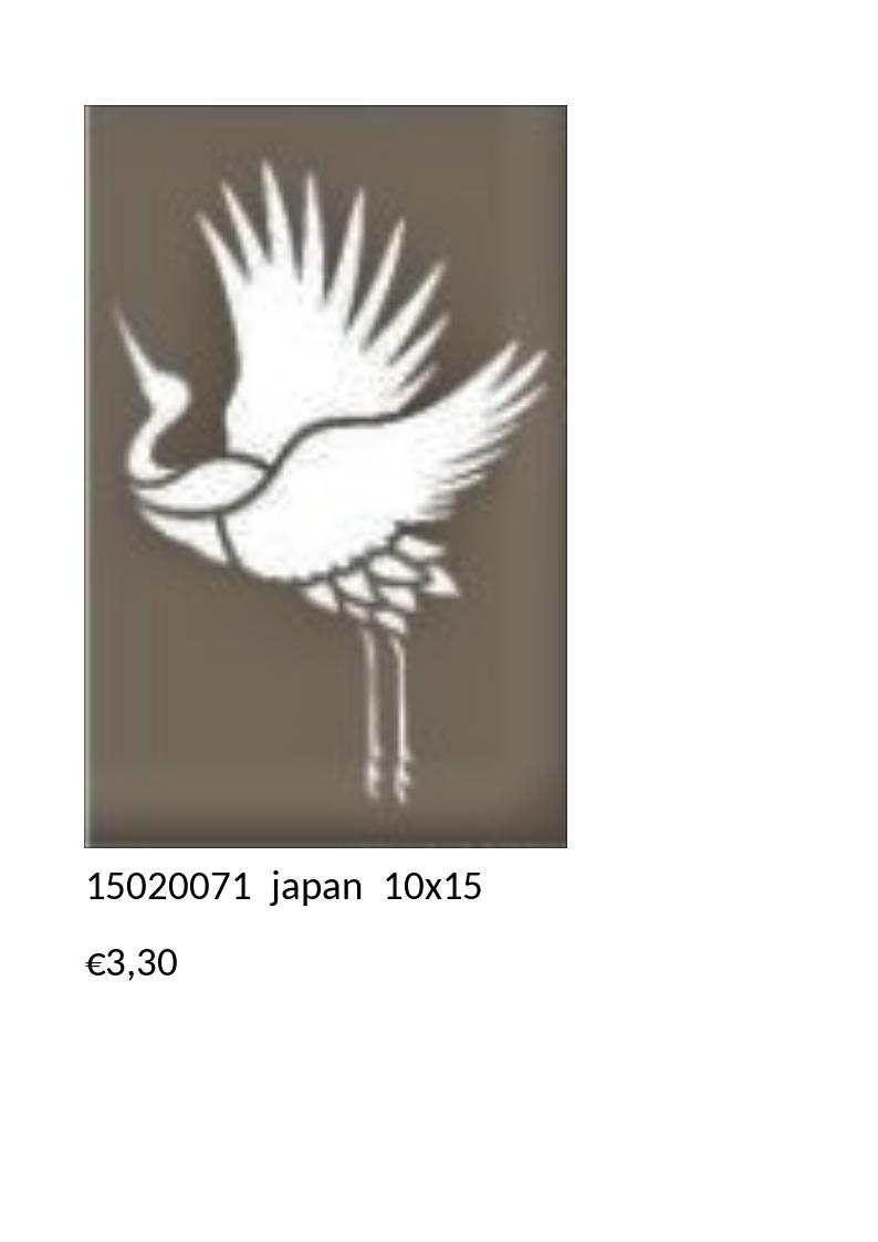 Stencil - 15020071 Japan (Misura 10x15 cm)