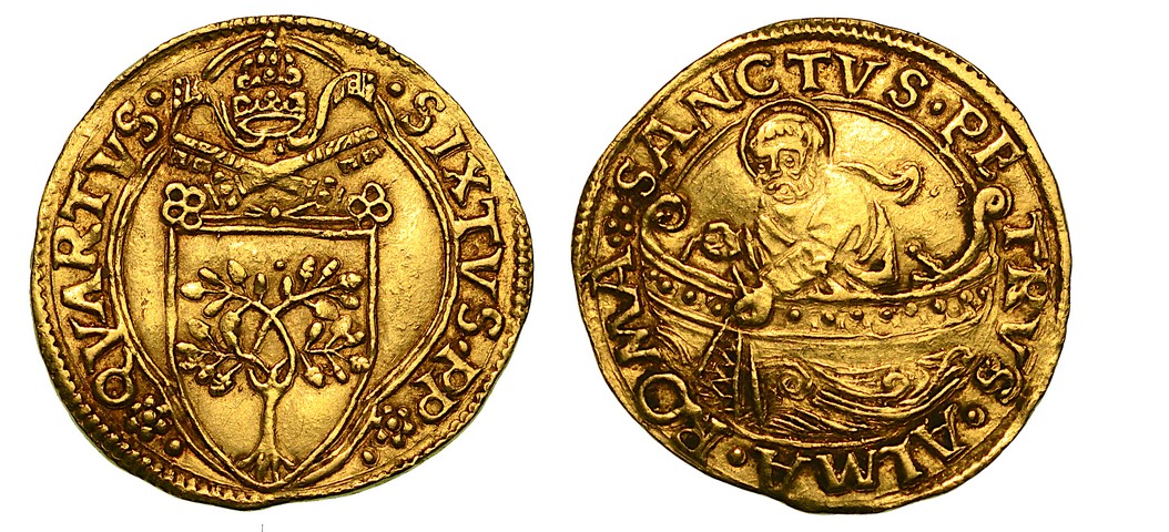SISTO IV (Francesco della Rovere) 1471-1484. Fiorino di camera. buon BB