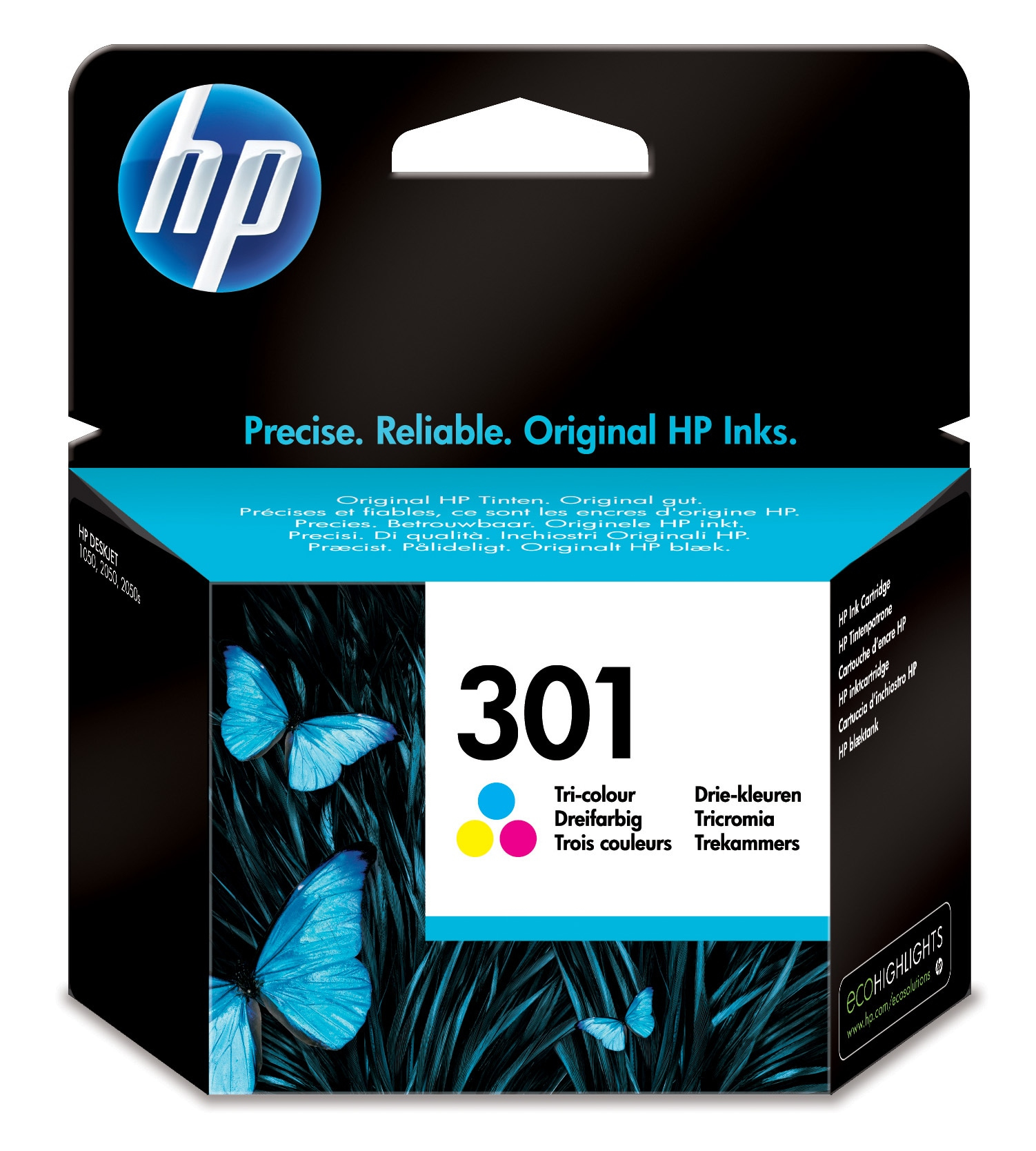 INK HP 301 CH562EE CMY DESKJET 2050 3ML 190 PAG