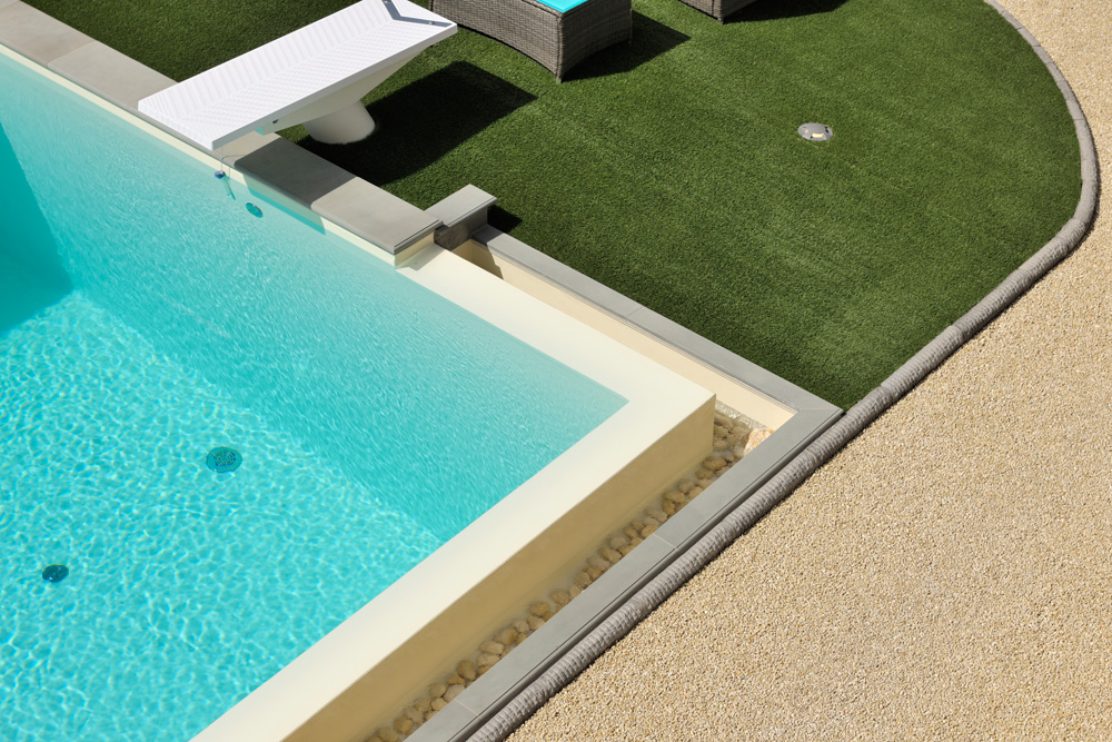 Realizzazione di servizio fotografico piscina residenziale e particolari costruttivi