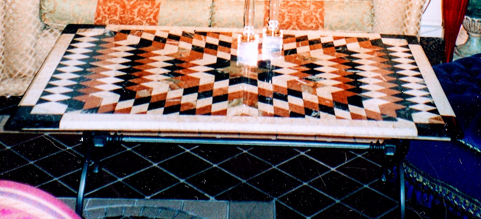 tavolo piano marmo intarsio VENDUTO