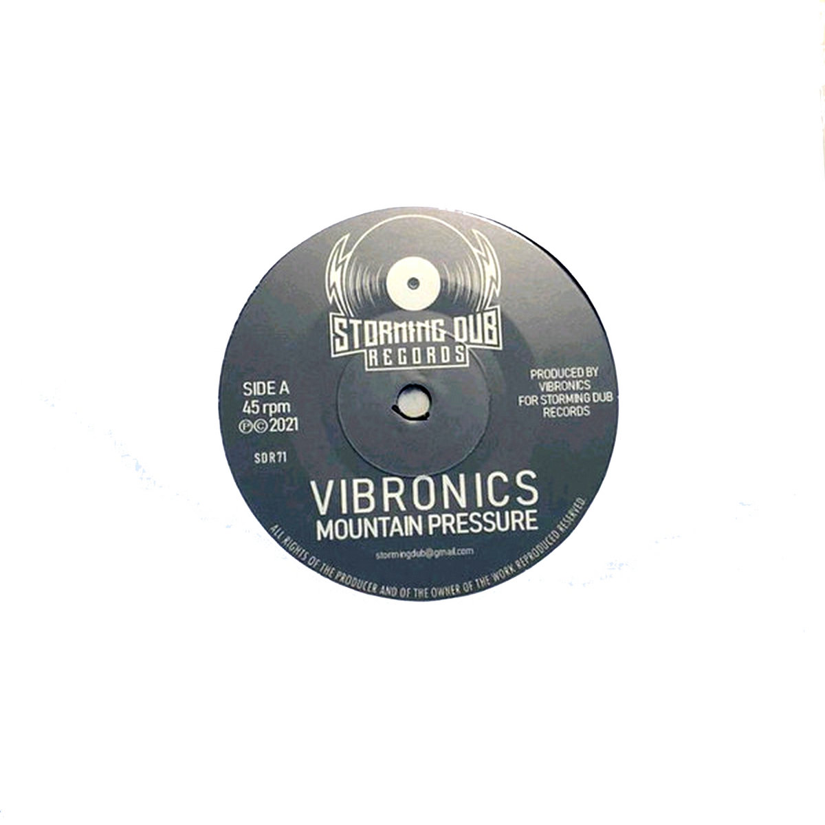 VIBRONICS "Mountain Pressure" Storming Dub Records 7 inch