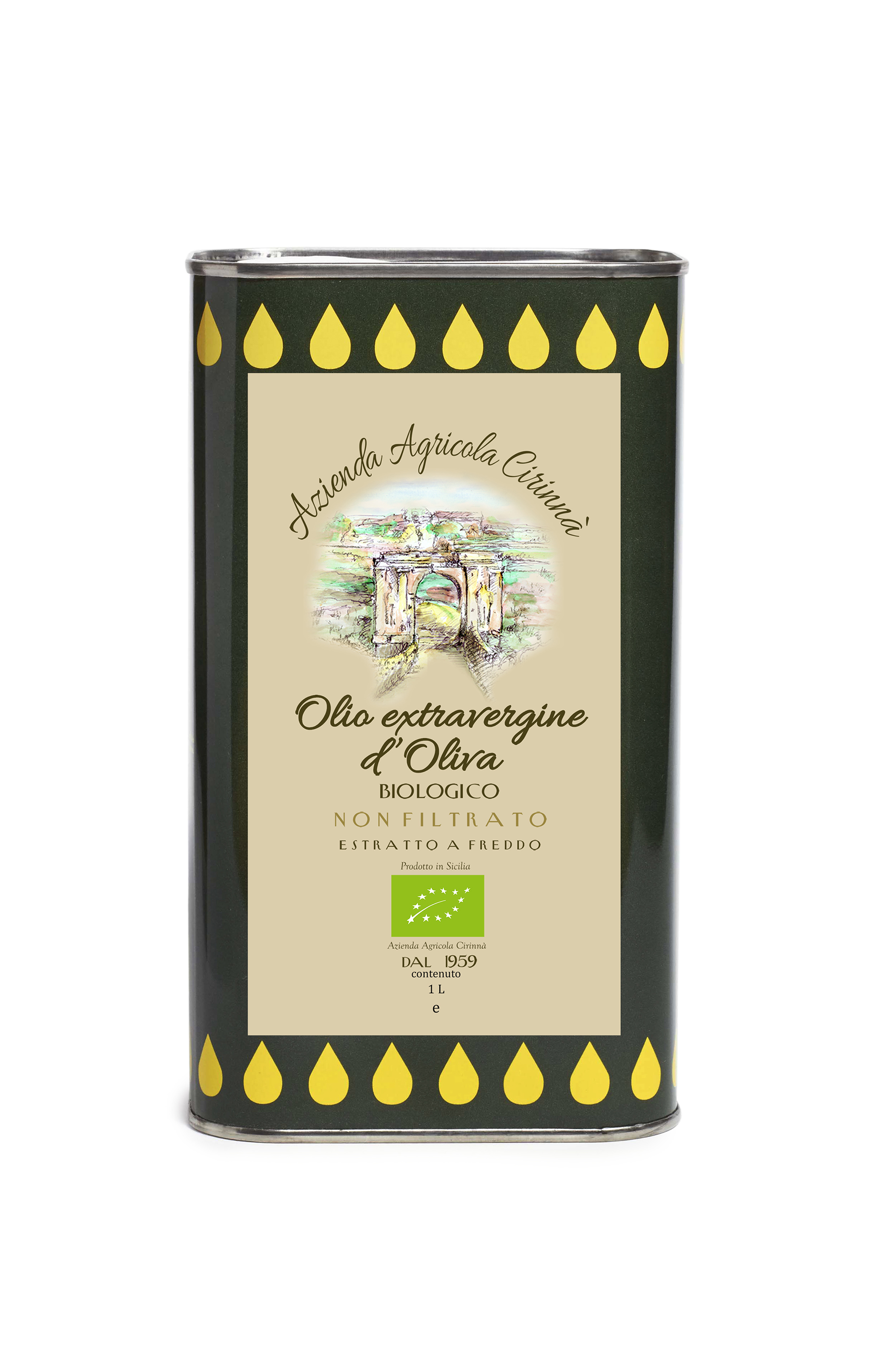 Olio Extravegine di Oliva 100% Siciliano origine Monti Iblei