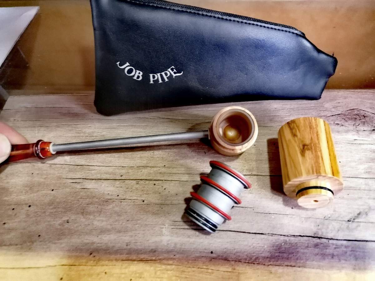 Bud Of Steel II - two Tobacco Pipe calabash in one Pipe