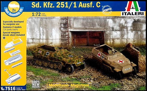 Sd.Kfz. 251/1 Ausf.C (2 fast assembly models)
