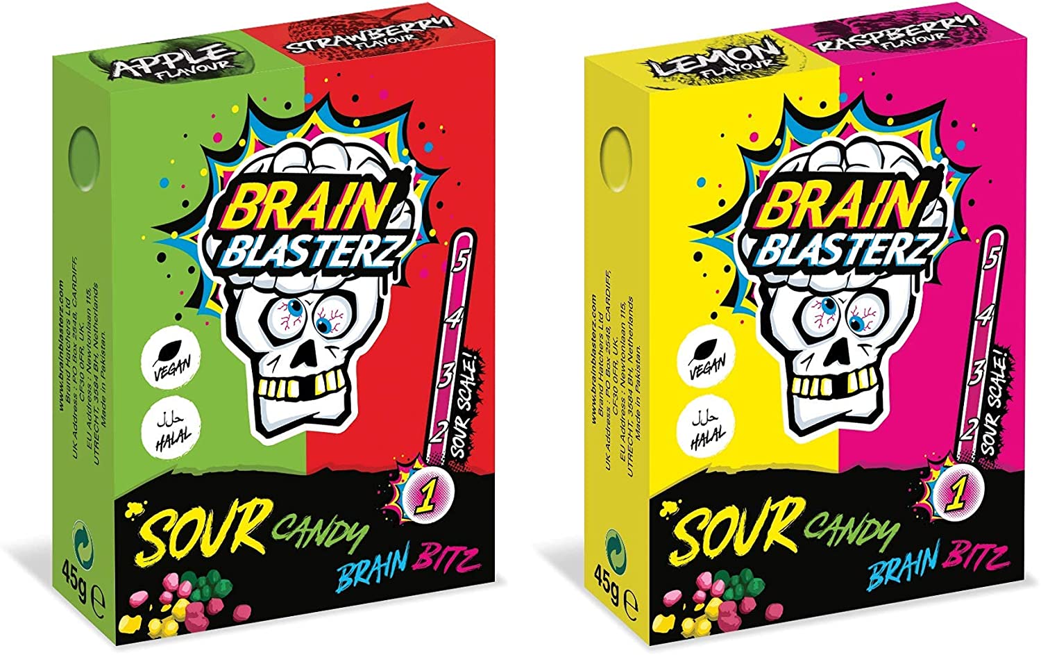 Rif_1092 Brain Blasterz Super Sour Sweets Confezione regalo