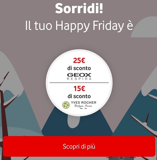 Happy Friday Vodafone Geox/ YvesRocher