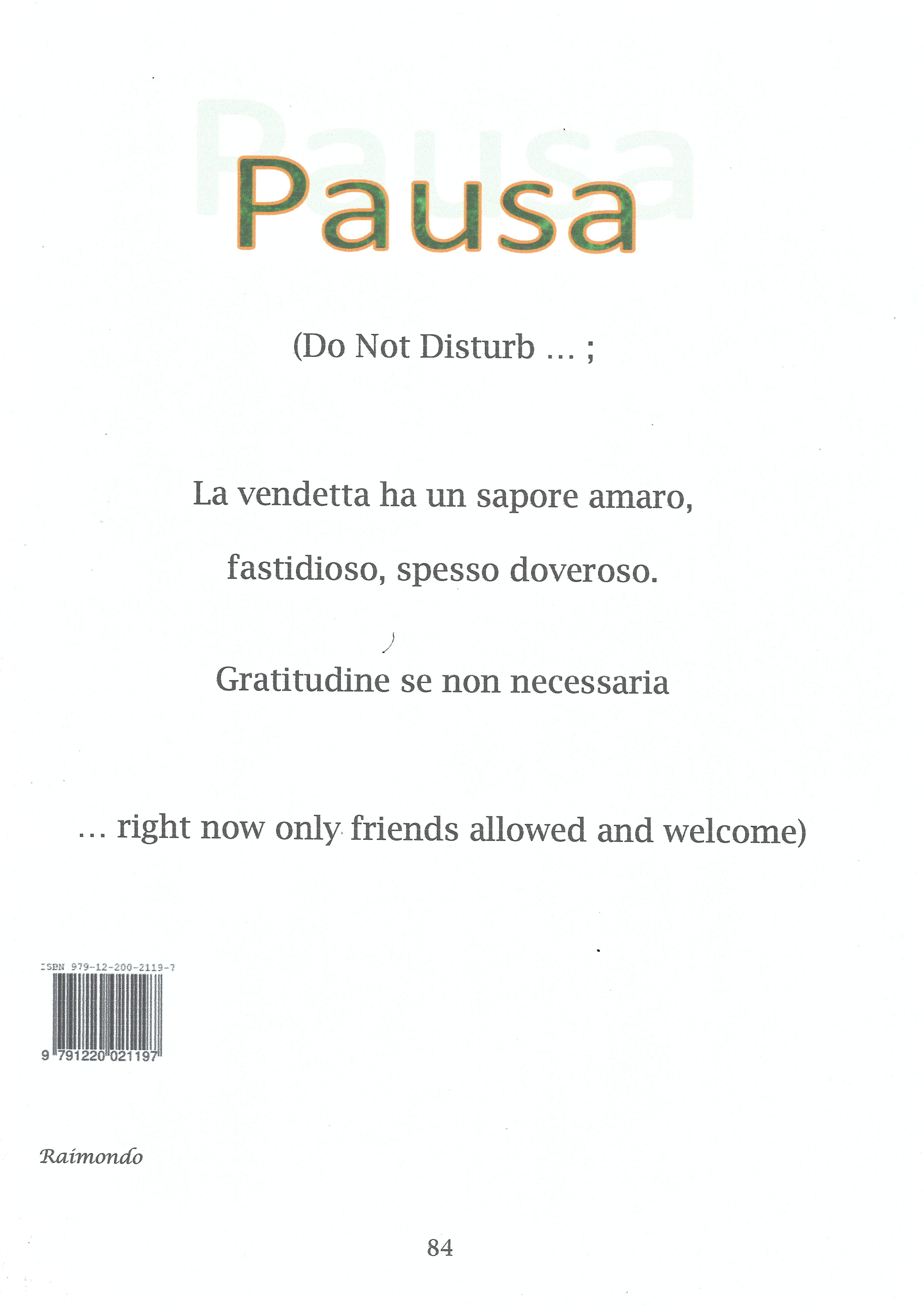 Poesia da: Poesie nel Tempo Raimondo Giorgini