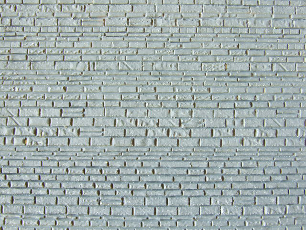 Muro in mattoni grigi per modellismo 1/87- HO cm.22X12 - Krea 3004