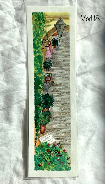 MyArt - Color watercolor bookmarks prints series Glimpses - measures 7,5 x 26 cm - (mod 11-20)