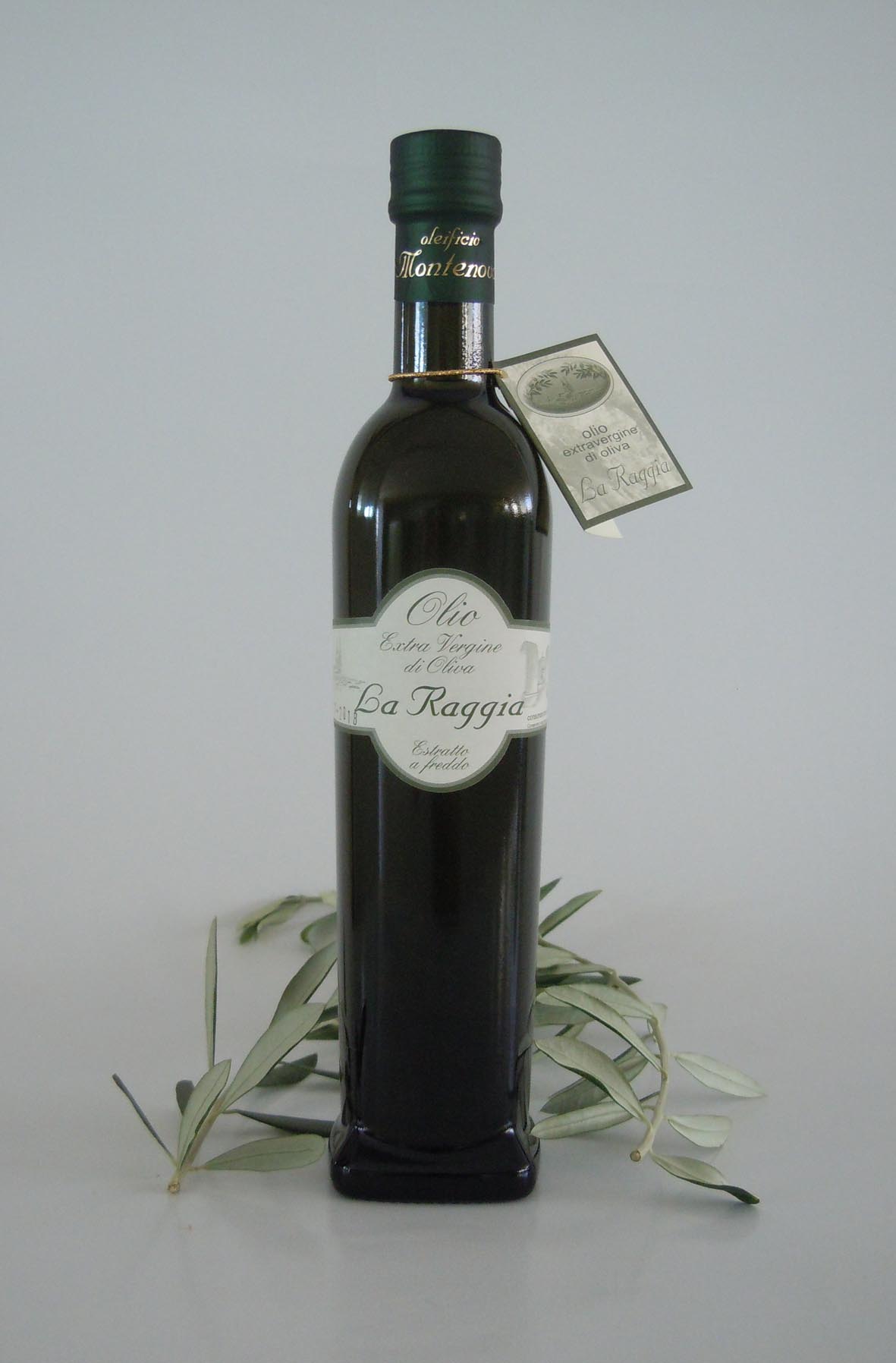 bottiglia olio extravergine di oliva monovarietale "La Raggia" 0,50 litri