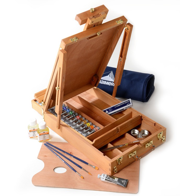 Cassetta cavalletto Superior in legno colori ad olio Maimeri Classico più accessori  M0399093