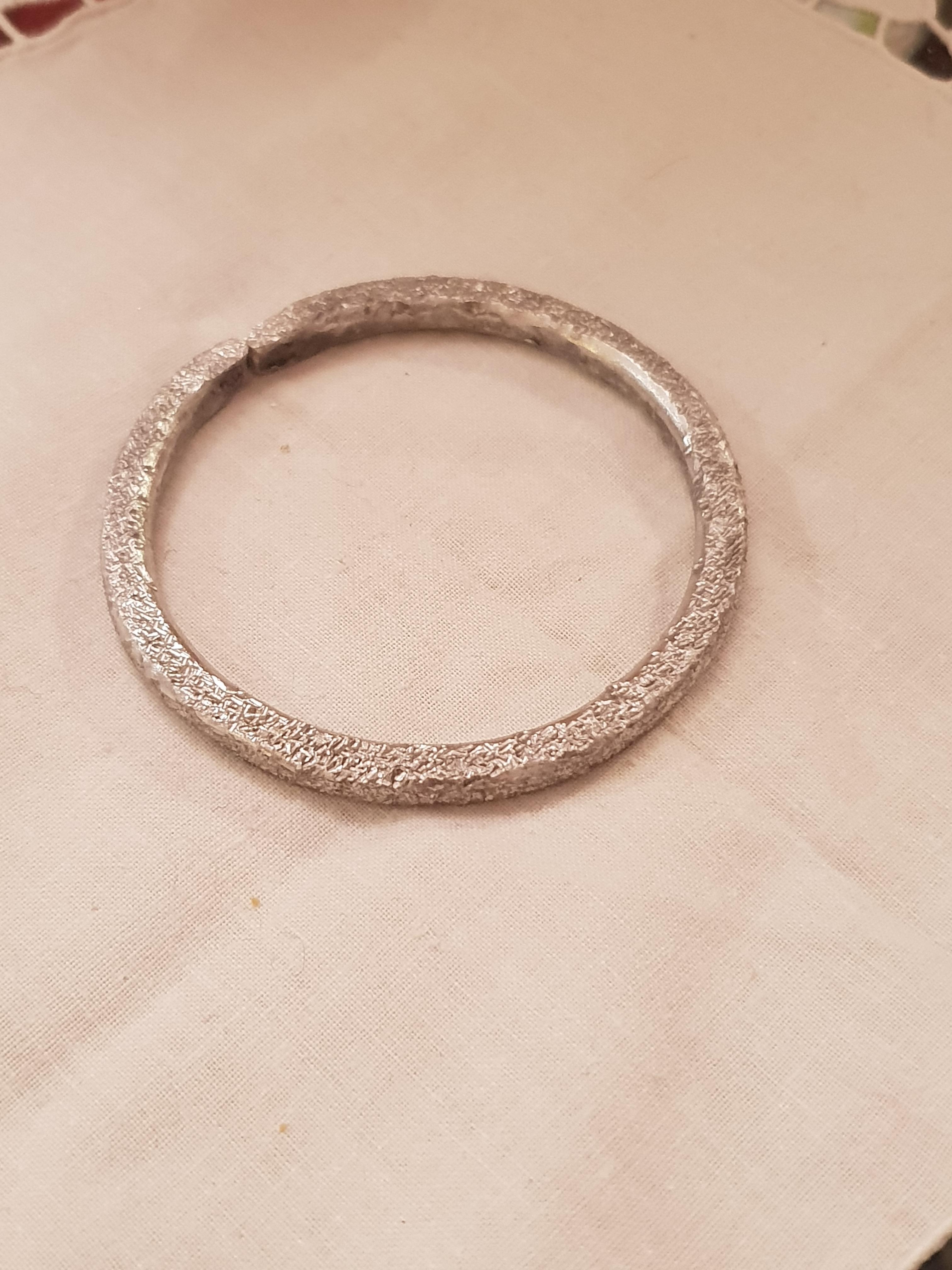 Bracciale cerchio in alluminio effetto diamantato