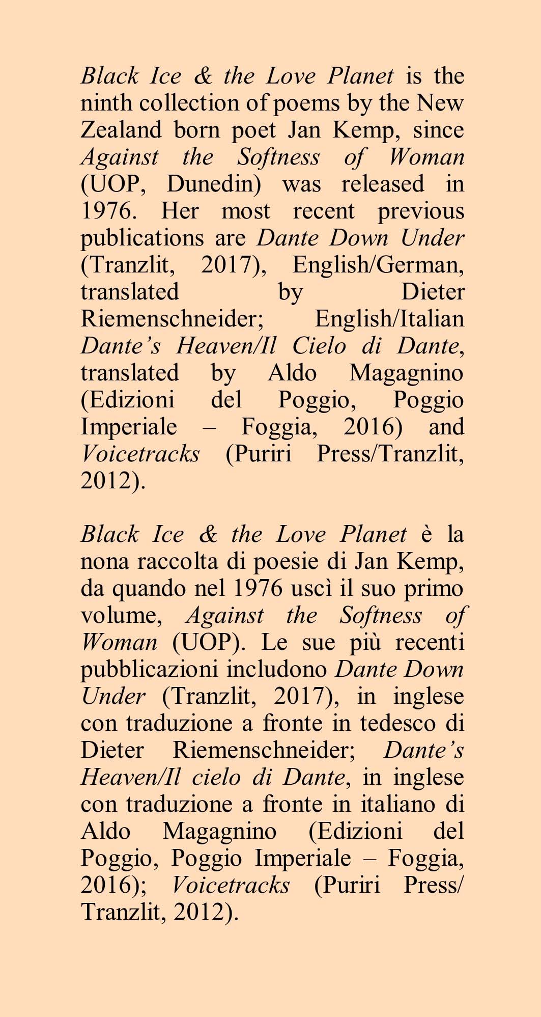 Black Ice & the Love Planet - Ghiaccio Nero & il Pianeta dell’Amore