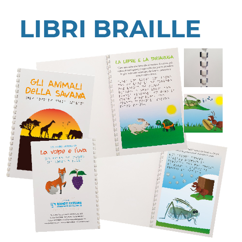Libri per bambini Braille a rilievo tattile