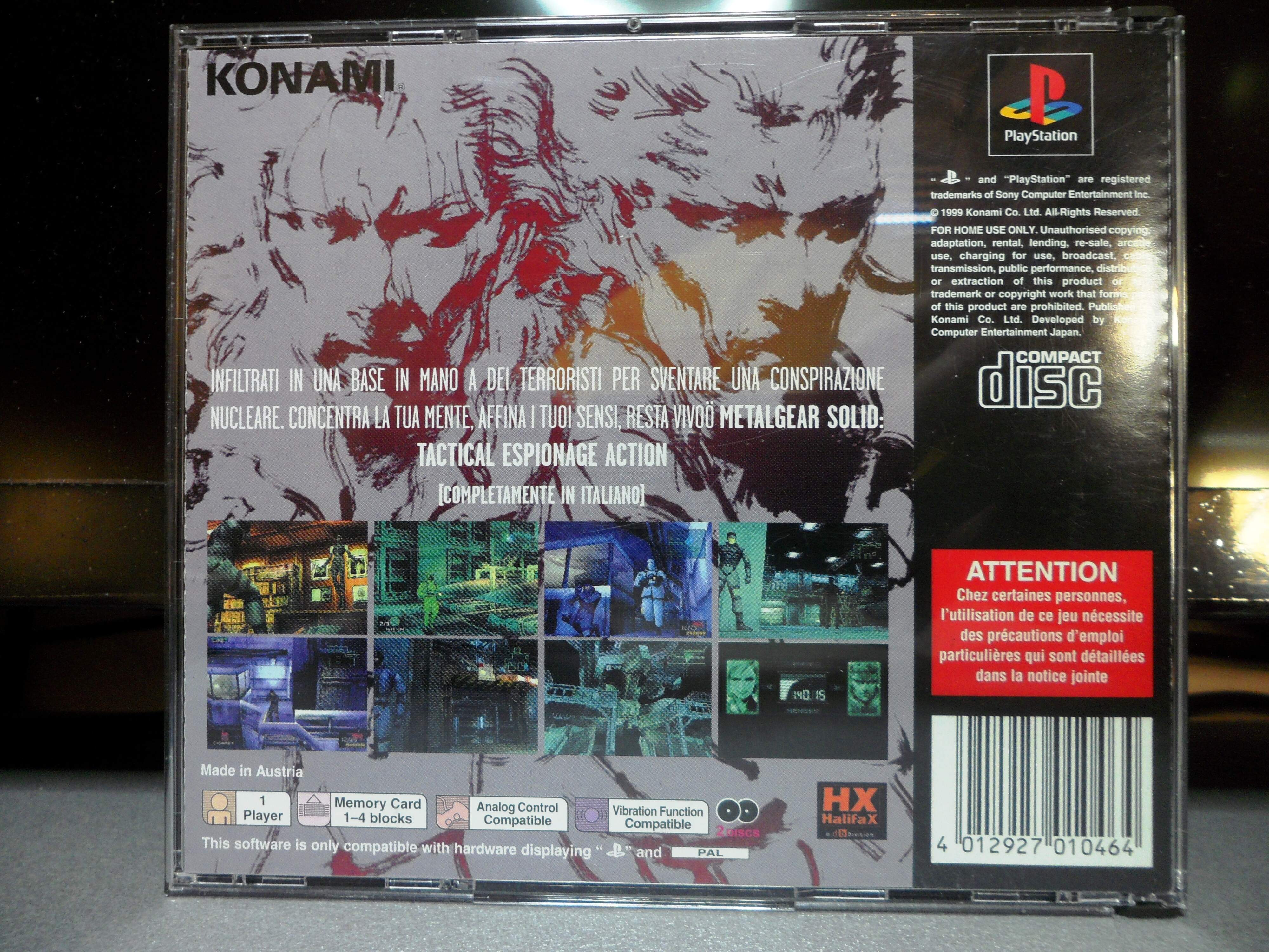 METAL GEAR SOLID PSX USATO