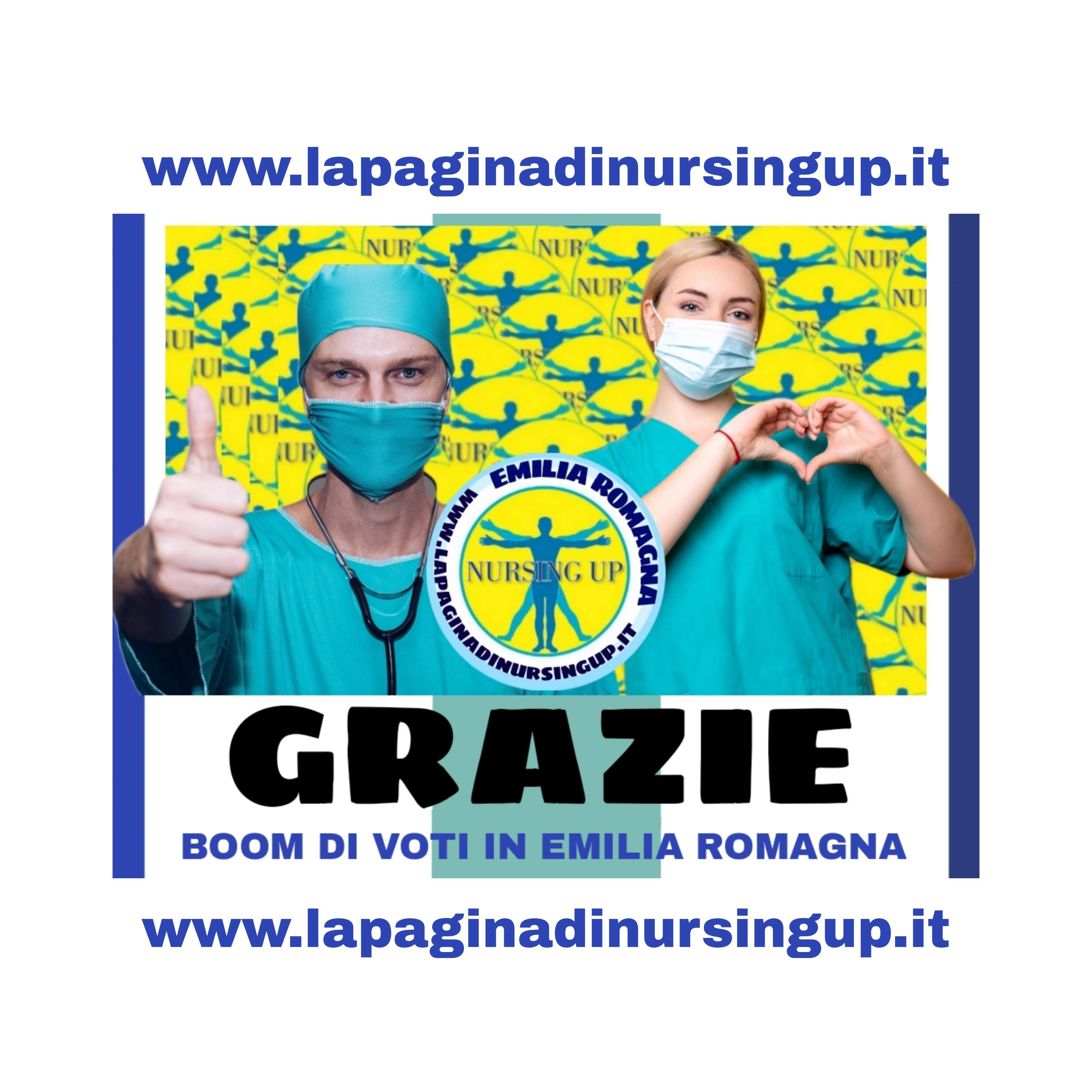 BOOM di voti per il Nursing Up Emilia Romagna. RSU 2022.